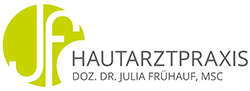 Doz. Dr. Julia Frühauf, MSc – JF Hautarztpraxis Logo